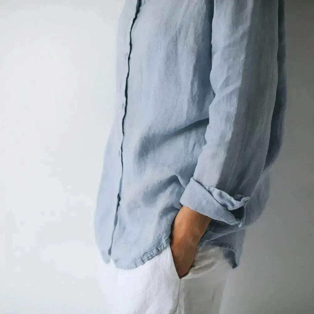 Classic linen shirt by Seaside Tones Seaside Tones