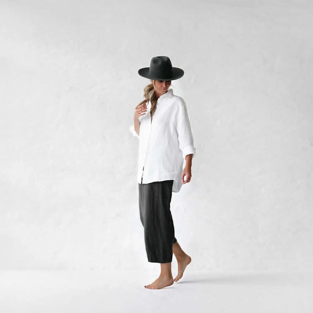 Linen grey pants Uma by Seaside Tones Seaside Tones
