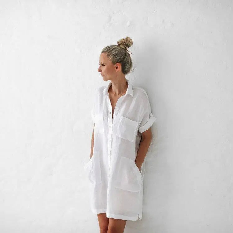 Linen tunic white by Seaside Tones Seaside Tones