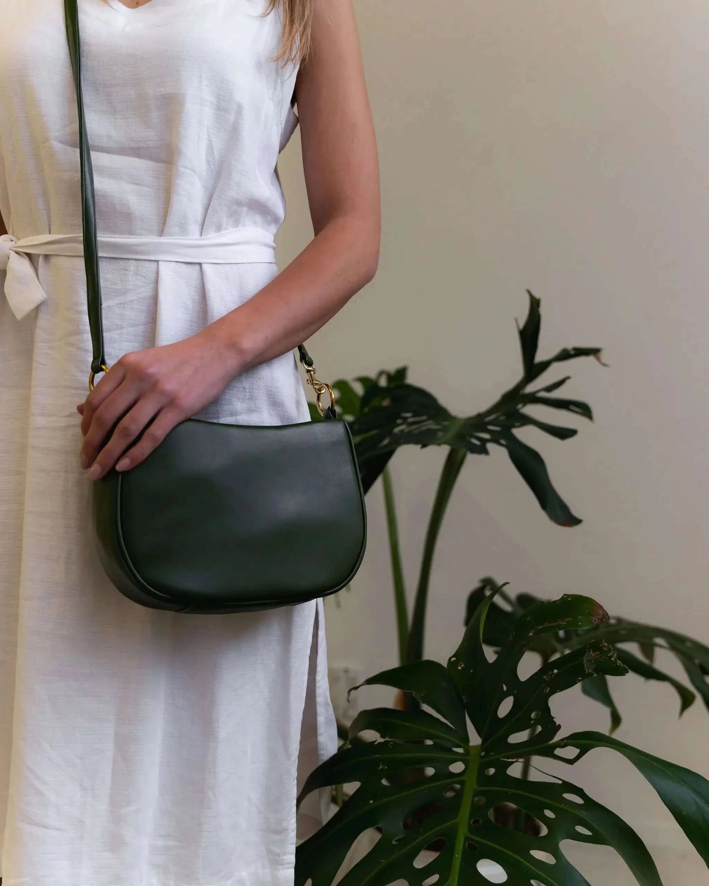 Mina - Cactus Leather Bag Velvet Heartbeat