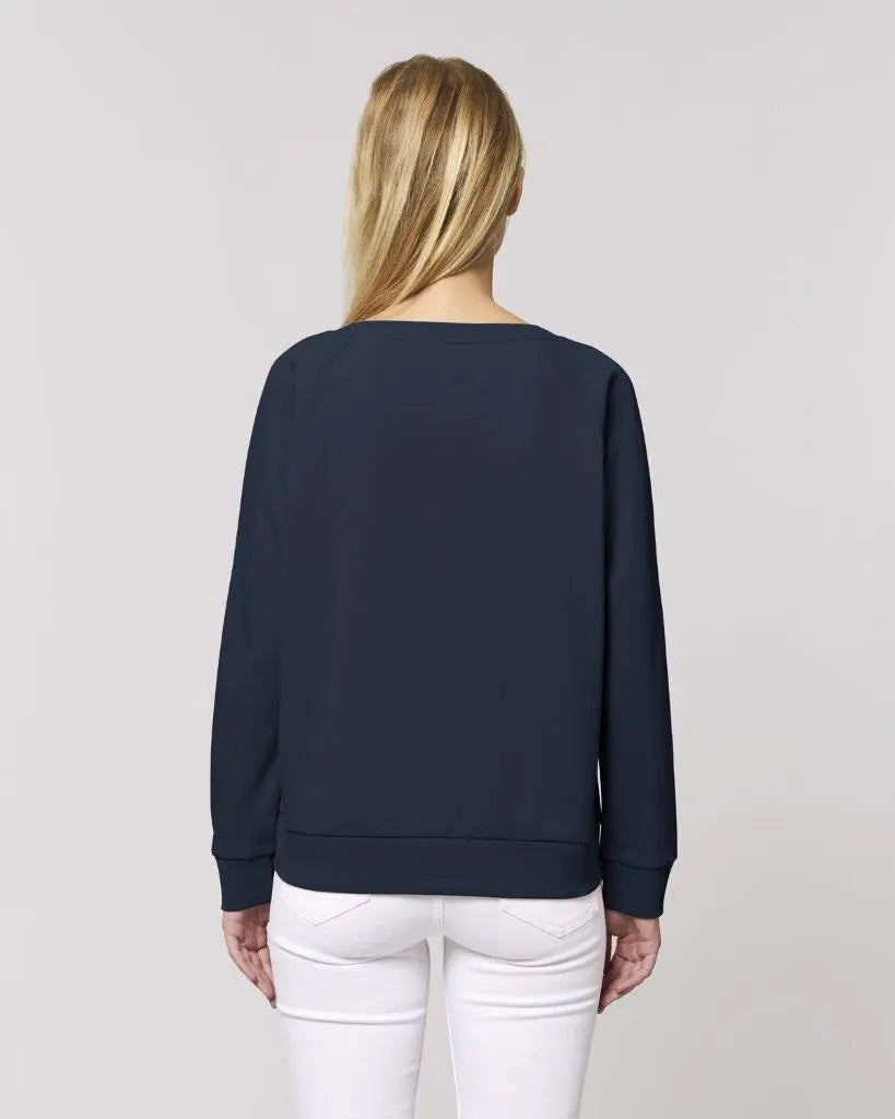 Navy organic sweatshirt for women Stanley Stella