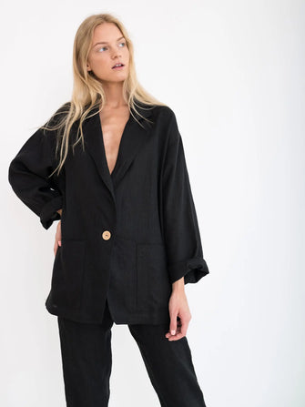 PRE-ORDER Valerie Linen Blazer by Love And Confuse Love & Confuse