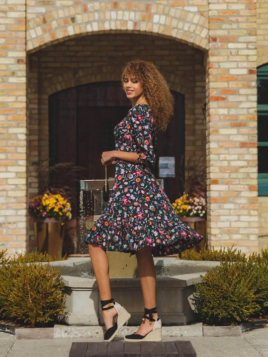 Sustainable Dress Milos Midi Tamga