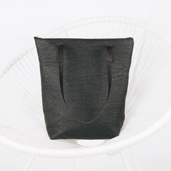Vegan Pinatex Black Tote Bag by Eve + Adis Eve + Adis