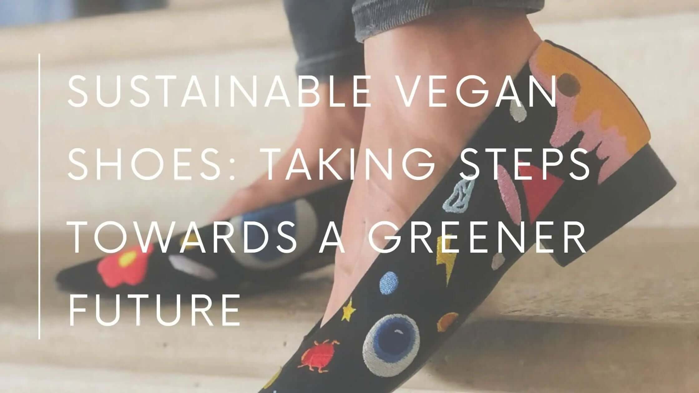 An image of a pair of sustainable vegan shoes made from recycled materials, representing eco-friendly and cruelty-free footwear.