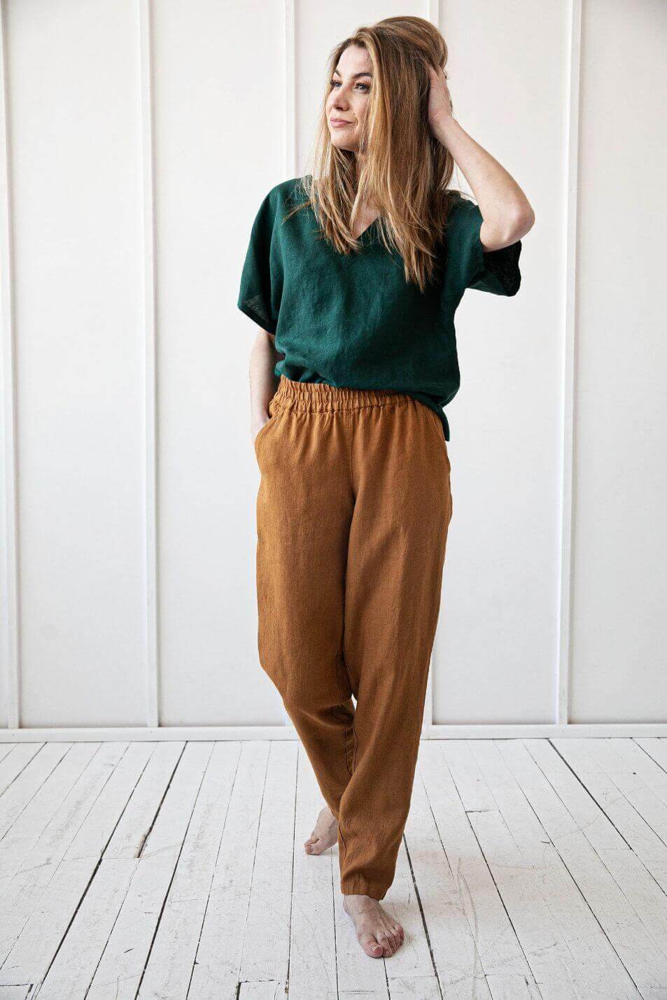 Linen Pants For Women Velvety