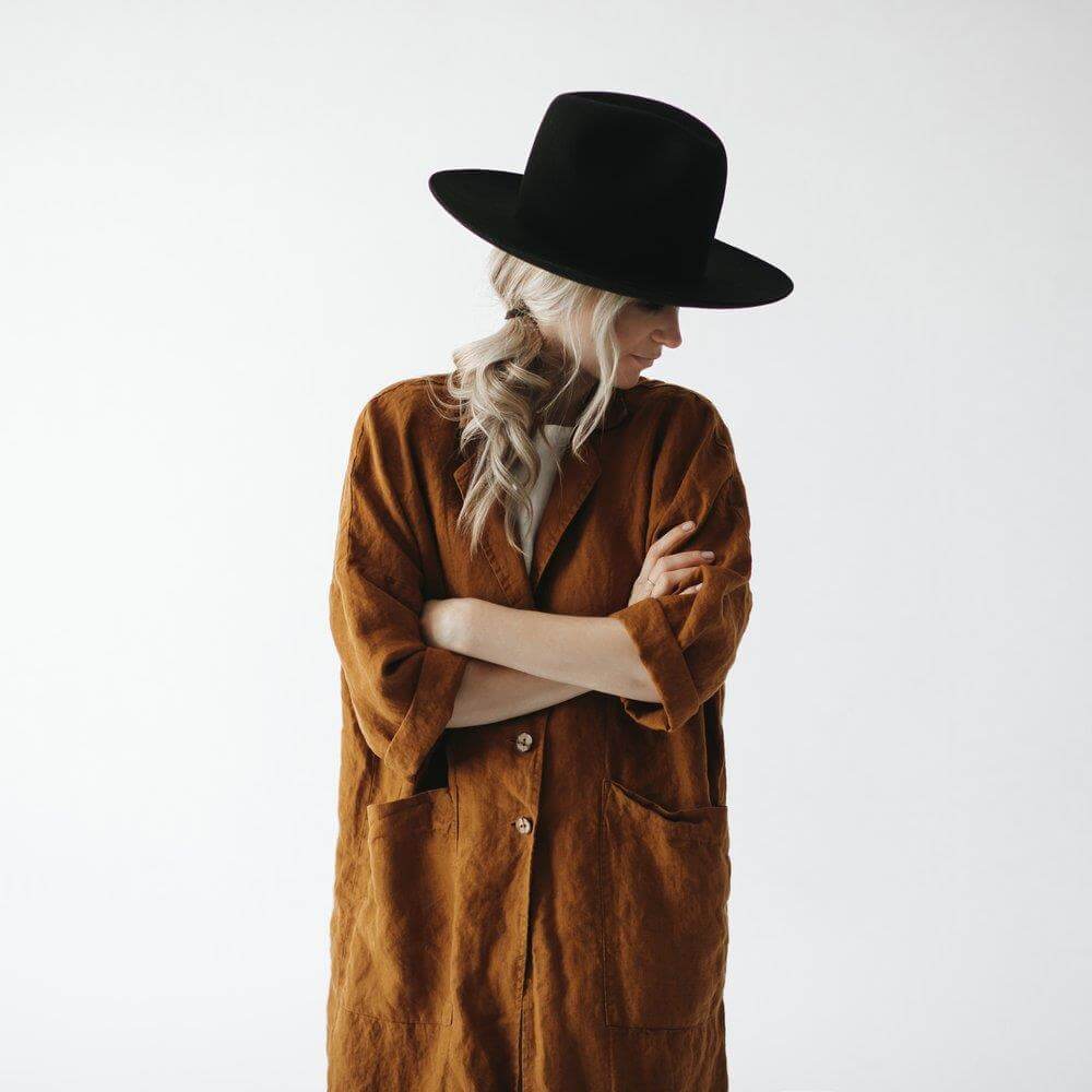 Sustainable Women Linen Coats & Jackets Velvety