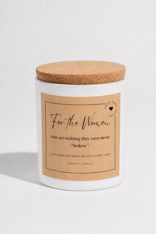 ADHD Series Soy Candle - Sage Scent