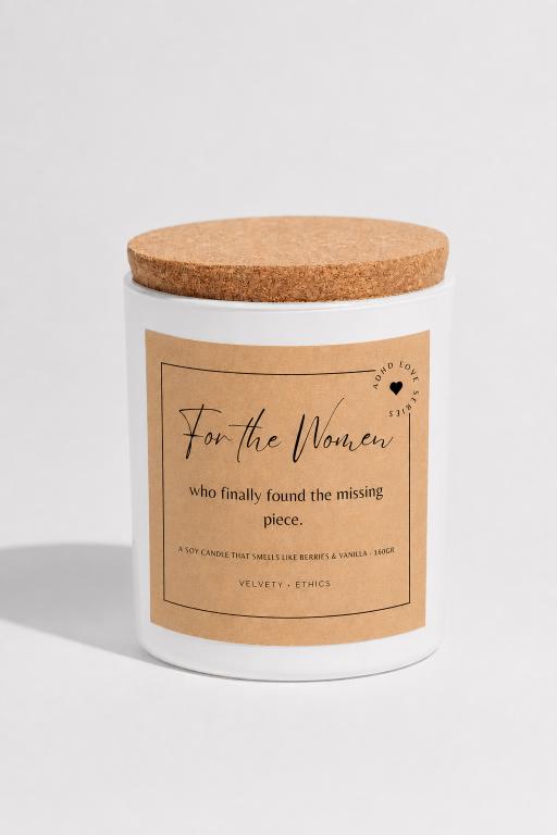 ADHD Series Soy Candle - Berries and Vanilla Scent