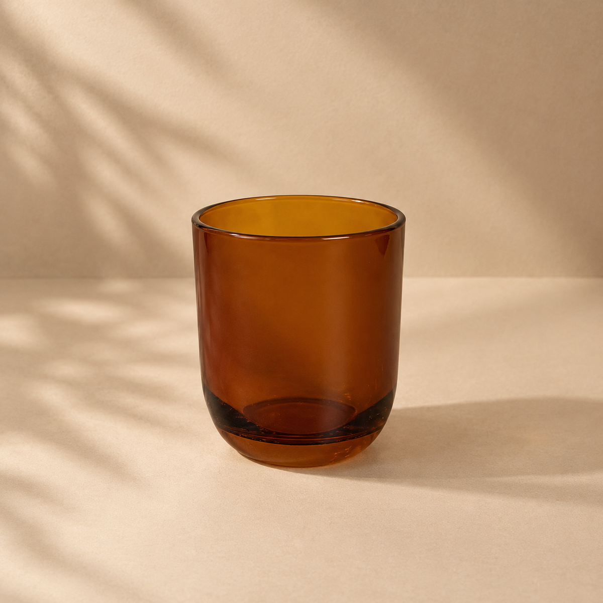 Custom wholesale soy candle - Amber glass 160gr