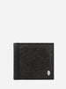 Black Leaf leather Bifold Wallet Thamon