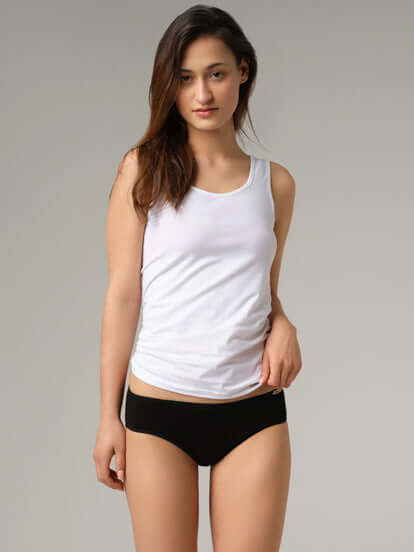 Black Organic Cotton Period Panty by Comazo Comazo