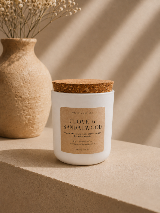 Clove and Sandalwood Soy Candle