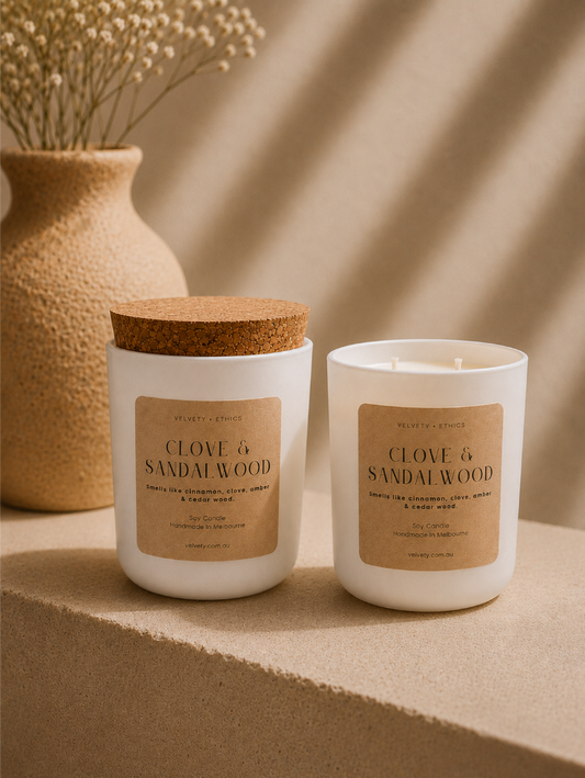 Clove and Sandalwood Soy Candle