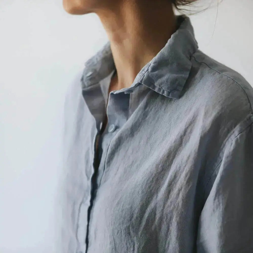 Classic linen shirt by Seaside Tones Seaside Tones