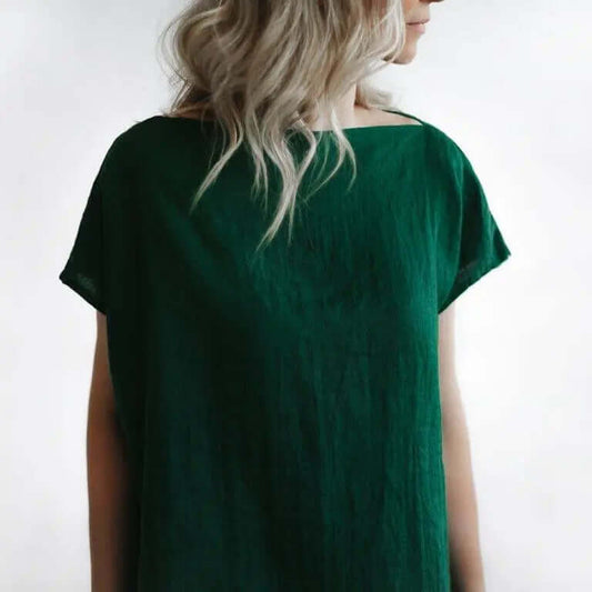 Green Baltic Linen Tops by Seaside Tones