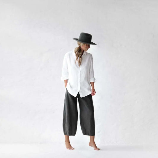 Linen grey pants Uma by Seaside Tones Seaside Tones