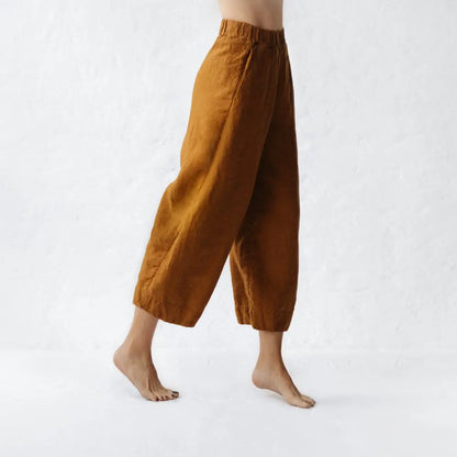 Linen mustard pants Uma by Seaside Tones Seaside Tones