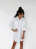 Linen supersize shirt in white by Seaside Tones Seaside Tones