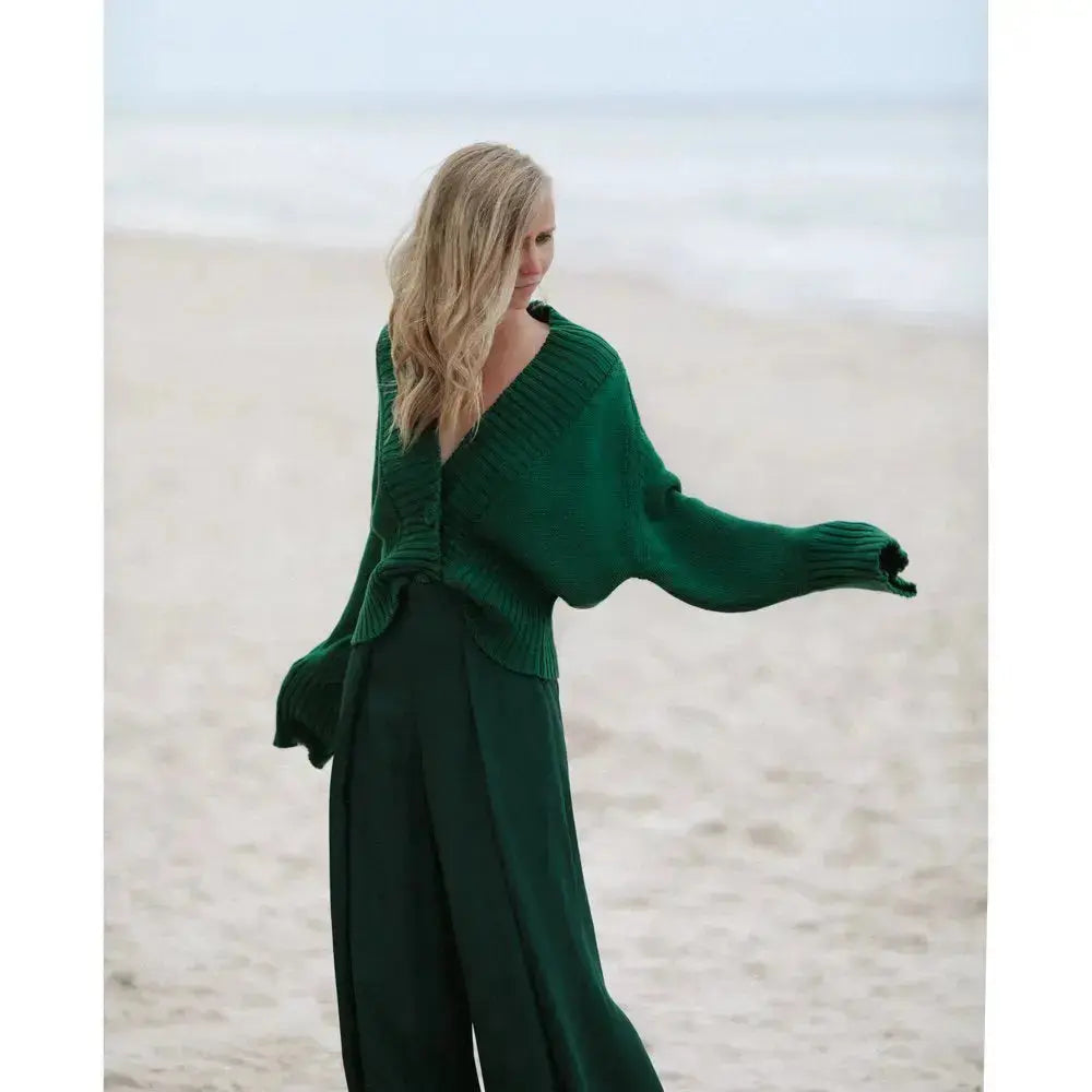 Fuchsia recycled cotton cardigan by Seaside Tones Seaside Tones
