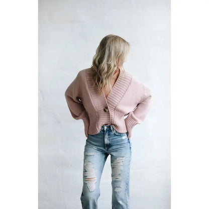 Fuchsia recycled cotton cardigan by Seaside Tones Seaside Tones