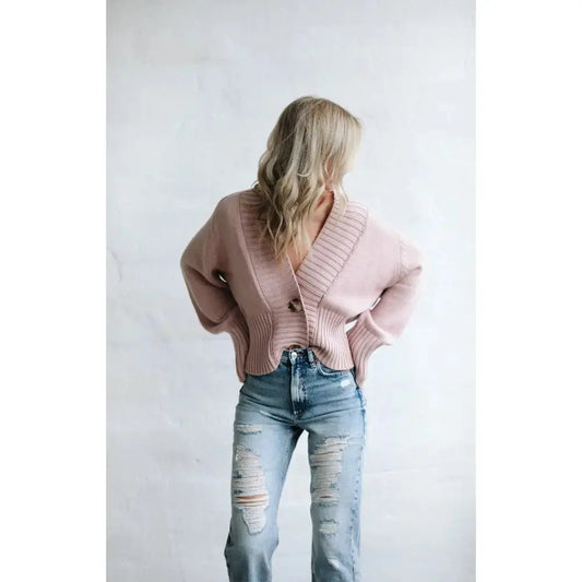 Fuchsia recycled cotton cardigan by Seaside Tones Seaside Tones