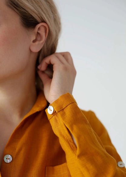 Mustard Linen shirt