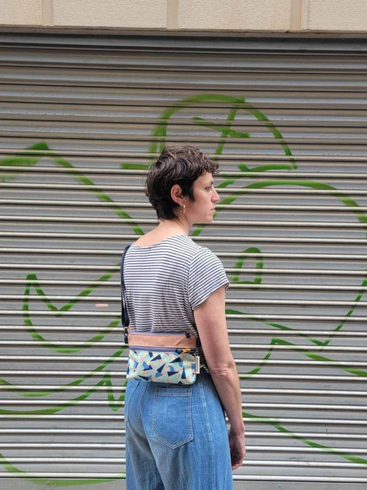 Upcycled vegan messenger bags by Numon In Various Colours