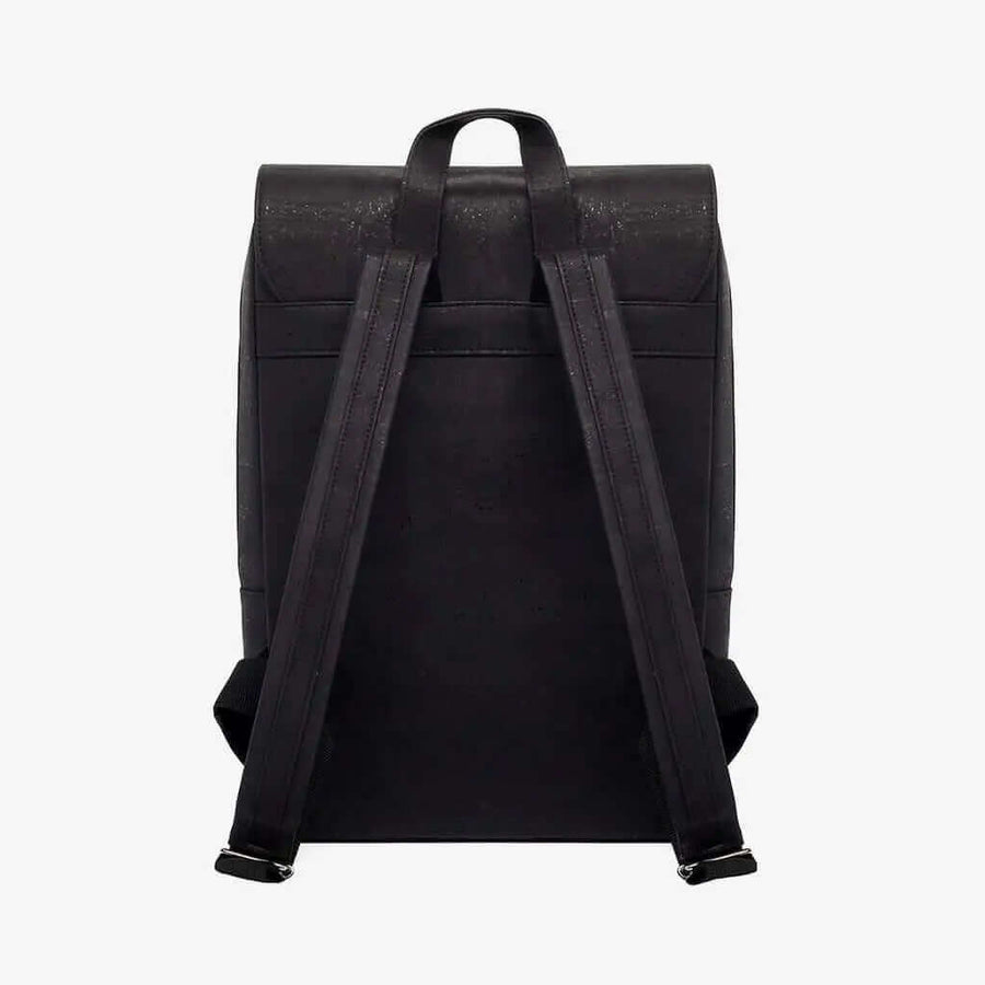 Big Vegan Black Cork Backpack by Artelusa