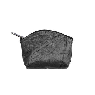 Black Vegan coin purse made of leaves by Tree Tribe Tree Tribe
