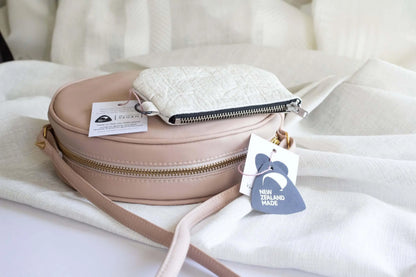 Chloë - Apple Leather Crossbody Vegan Bag Velvet Heartbeat