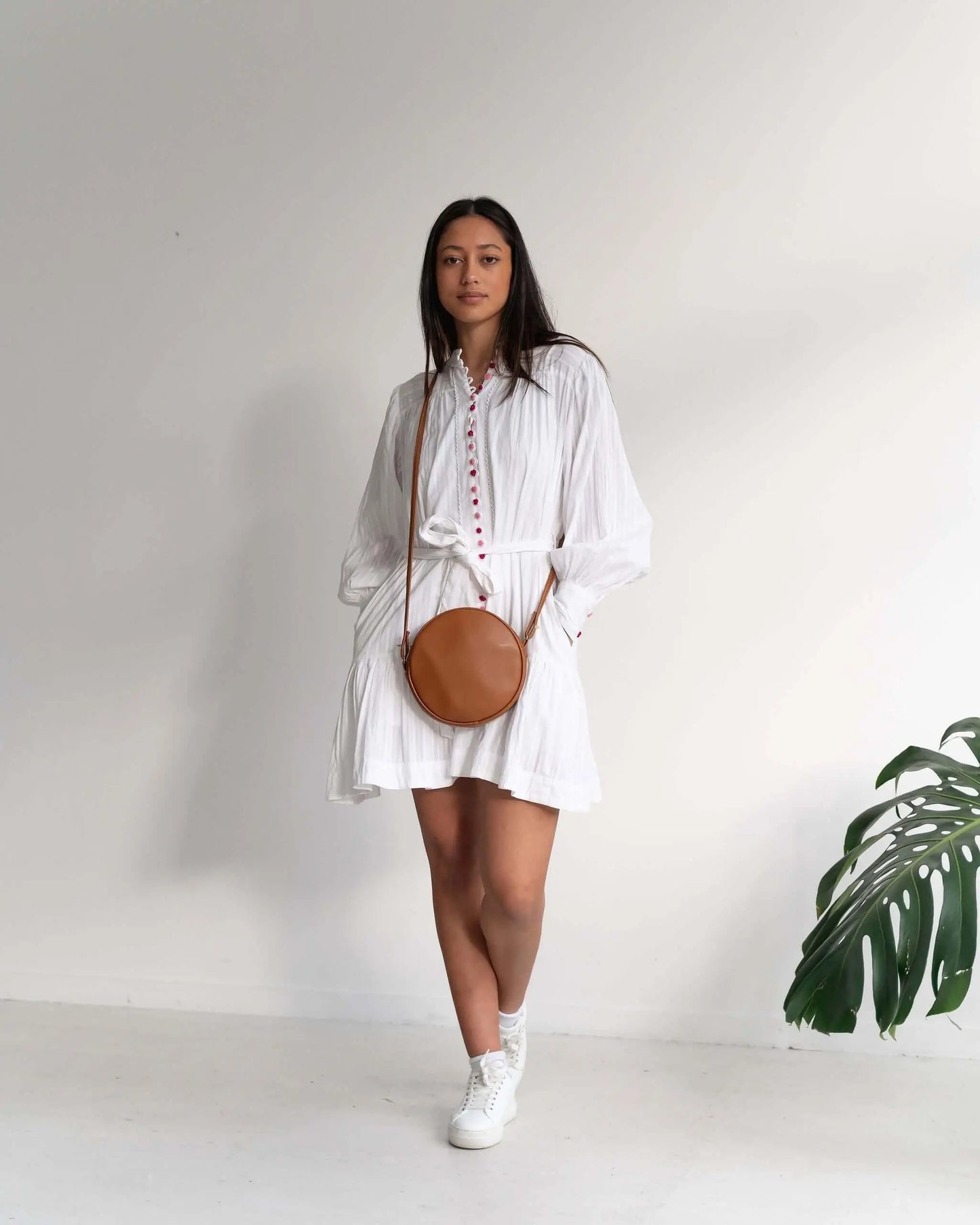 Chloë - Vegan Cactus Leather Crossbody Bag Velvet Heartbeat
