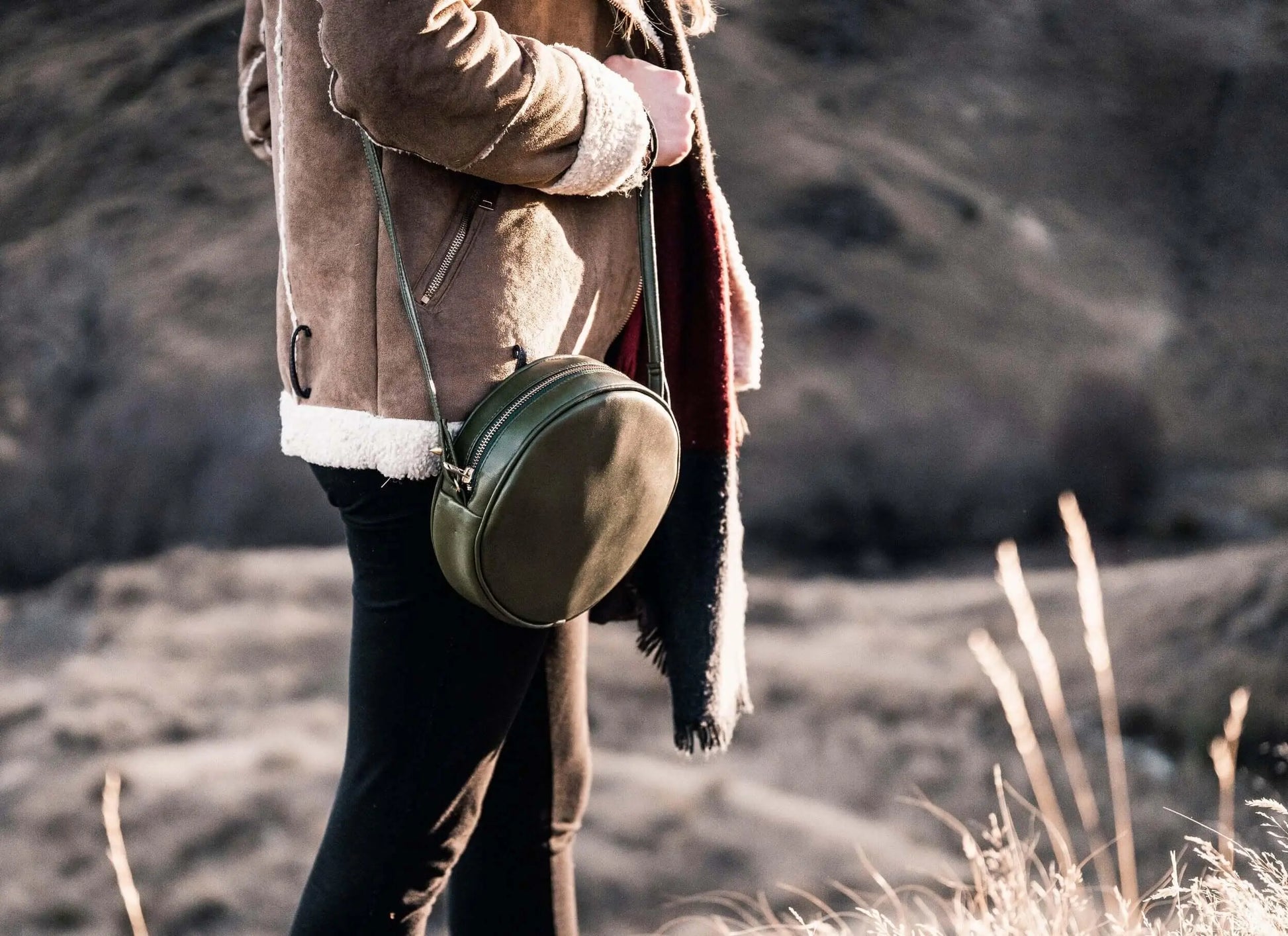 Chloë - Vegan Cactus Leather Crossbody Bag Velvet Heartbeat