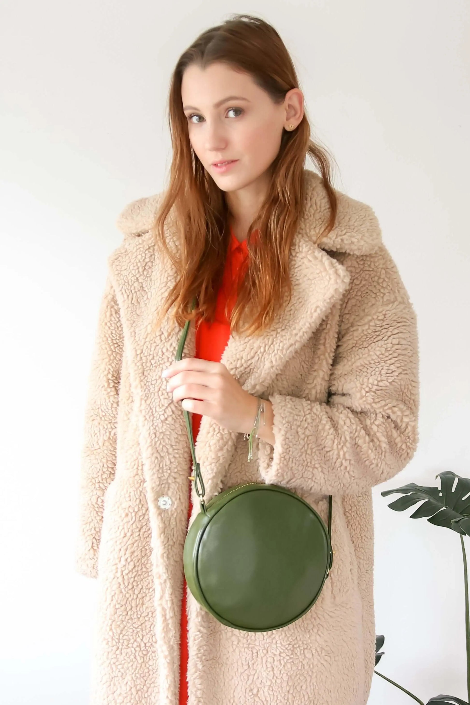Chloë - Vegan Cactus Leather Crossbody Bag Velvet Heartbeat