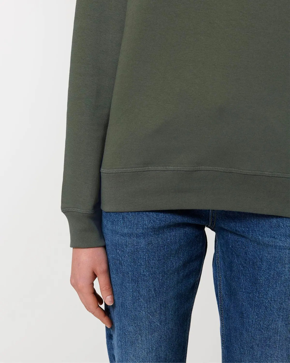 Essential crew neck organic sweatshirt by Stanley Stella Earth Positive