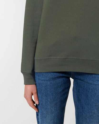 Essential crew neck organic sweatshirt by Stanley Stella Earth Positive