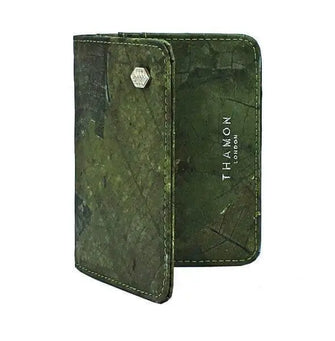 Green Leaf leather card holder Thamon