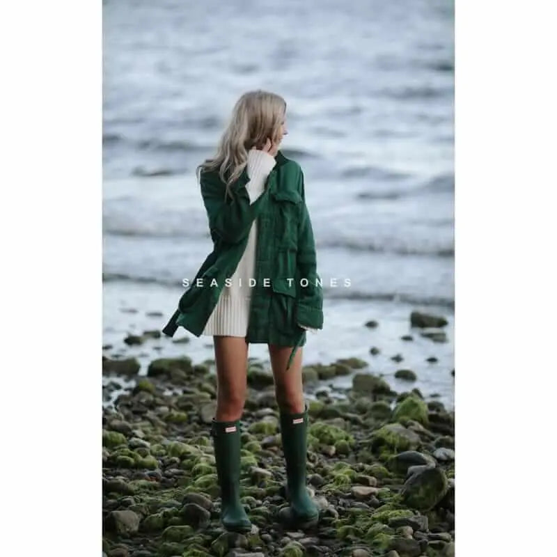 Green linen jacket by Seaside Tones Seaside Tones