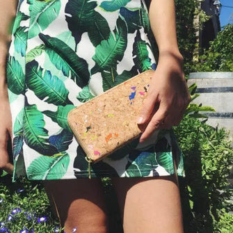 Iggy zipper cork wallet By The Sea Collection By The Sea Collection