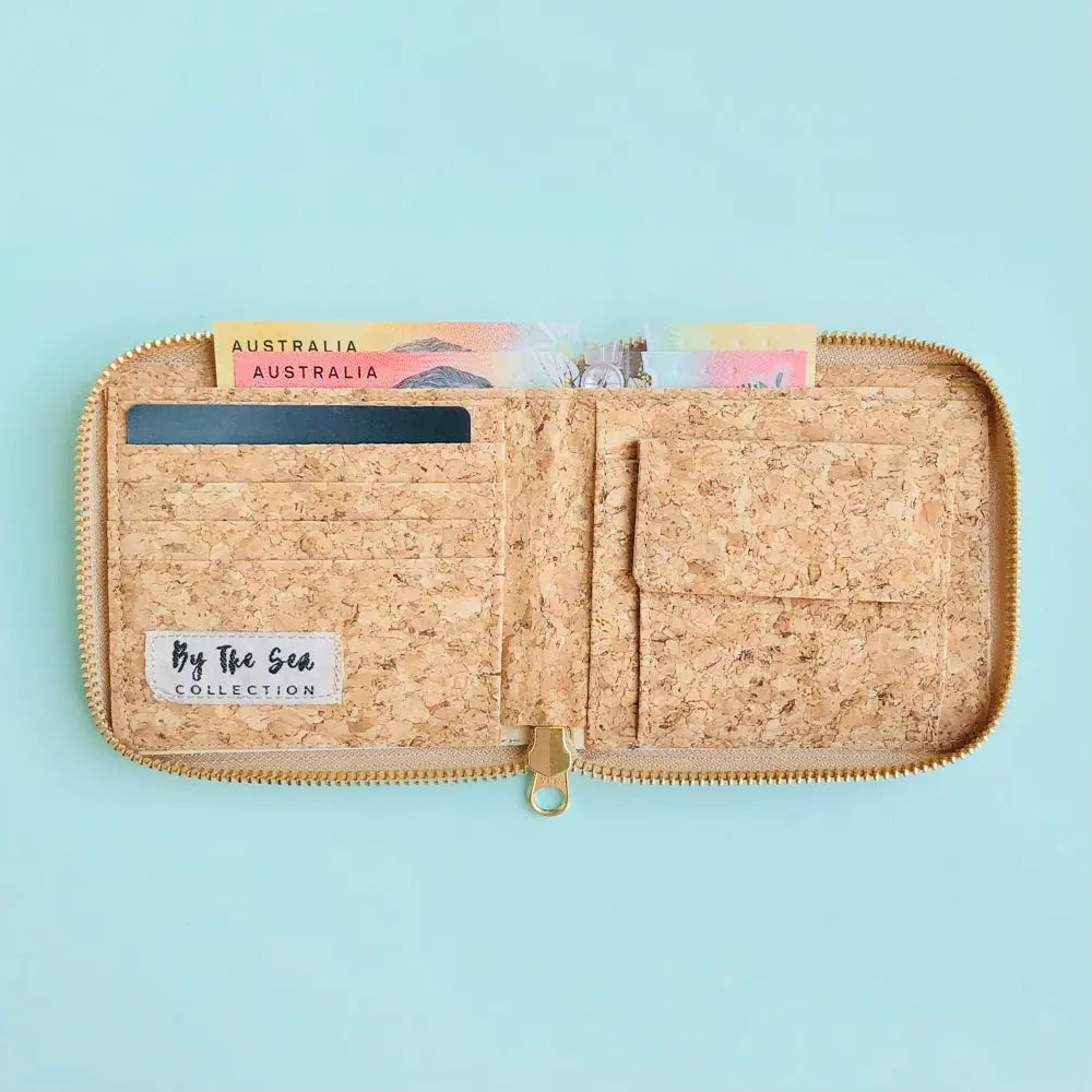 Ingy zipper cork wallet By The Sea Collection By The Sea Collection
