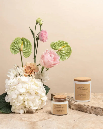 Japanese Honeysuckle Vegan Soy Candle Velvety Soy Candles