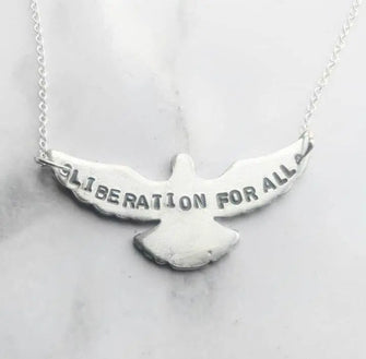 Liberation for all - vegan necklace The Muddy Pig