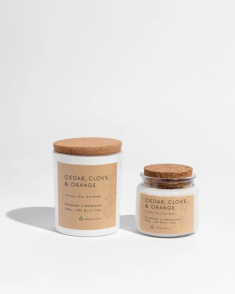 Limited edition vegan soy candles Velvety Soy Candles
