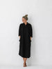 Linen shirt dress black by Seaside Tones Seaside Tones