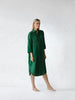 Linen shirt-dress green by Seaside Tones Seaside Tones