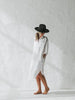 Linen shirt dress white by Seaside Tones Seaside Tones