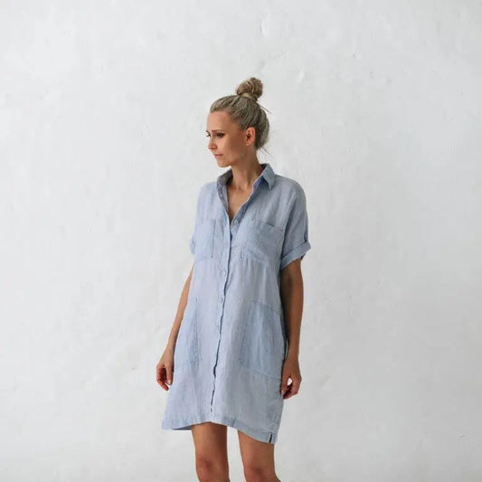 Linen tunic blue by Seaside Tones Seaside Tones