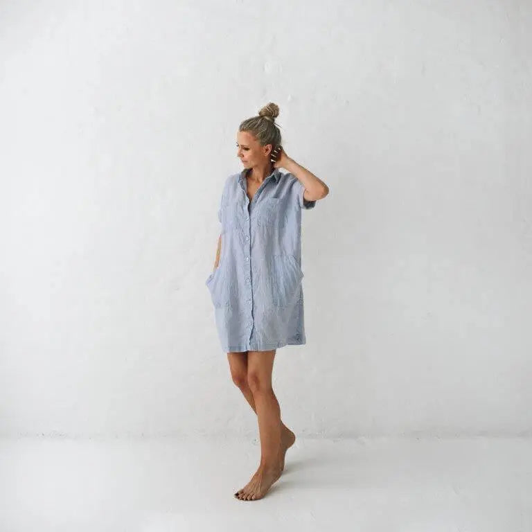 Linen tunic blue by Seaside Tones Seaside Tones