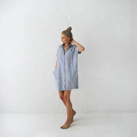 Linen tunic blue by Seaside Tones Seaside Tones