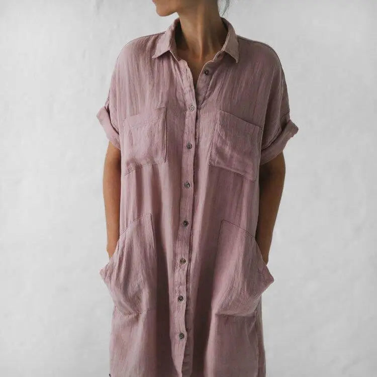 Linen tunic dusty pink by Seaside Tones Seaside Tones